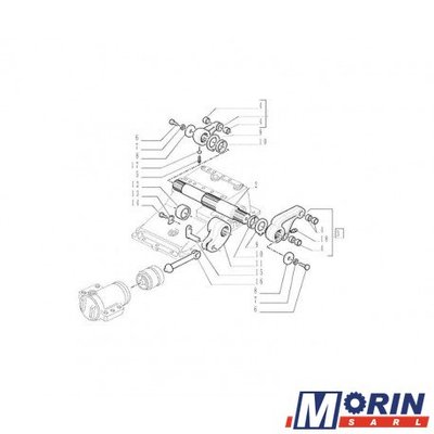 Pièces Agricole et Motoculture - Pièces Tracteur - BRAS RELEVAGE DROIT pour tracteurs CASE IH MXM et NEW HOLLAND TM (87317740)