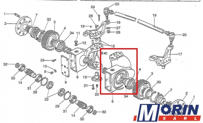Pièces Agricole et Motoculture - Pièces Tracteur - CARTER PIVOT ROUE AR DROIT LANDINI DISCOVERY CLIMBER