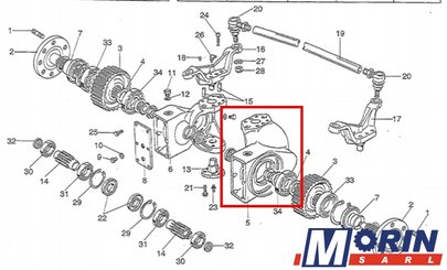 Pièces Agricole et Motoculture - Pièces Tracteur - CARTER PIVOT ROUE AR DROIT LANDINI DISCOVERY CLIMBER