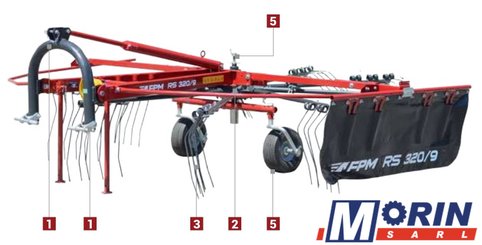 Andaineur Fpm Agromehanika Doo RS 320/9 - 11