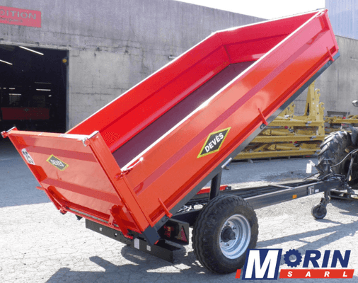 Transports - Remorque bagagère et pros - Remorque basculante hydraulique arrière Deves GV40BR