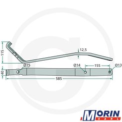 Pièces Agricole et Motoculture - Pièces Machine - Bras porte dents GF452M, 452P, 452T (58557710)