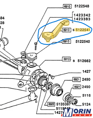 Pièces Agricole et Motoculture - Pièces Tracteur - Biellette de direction FIAT (5122541)