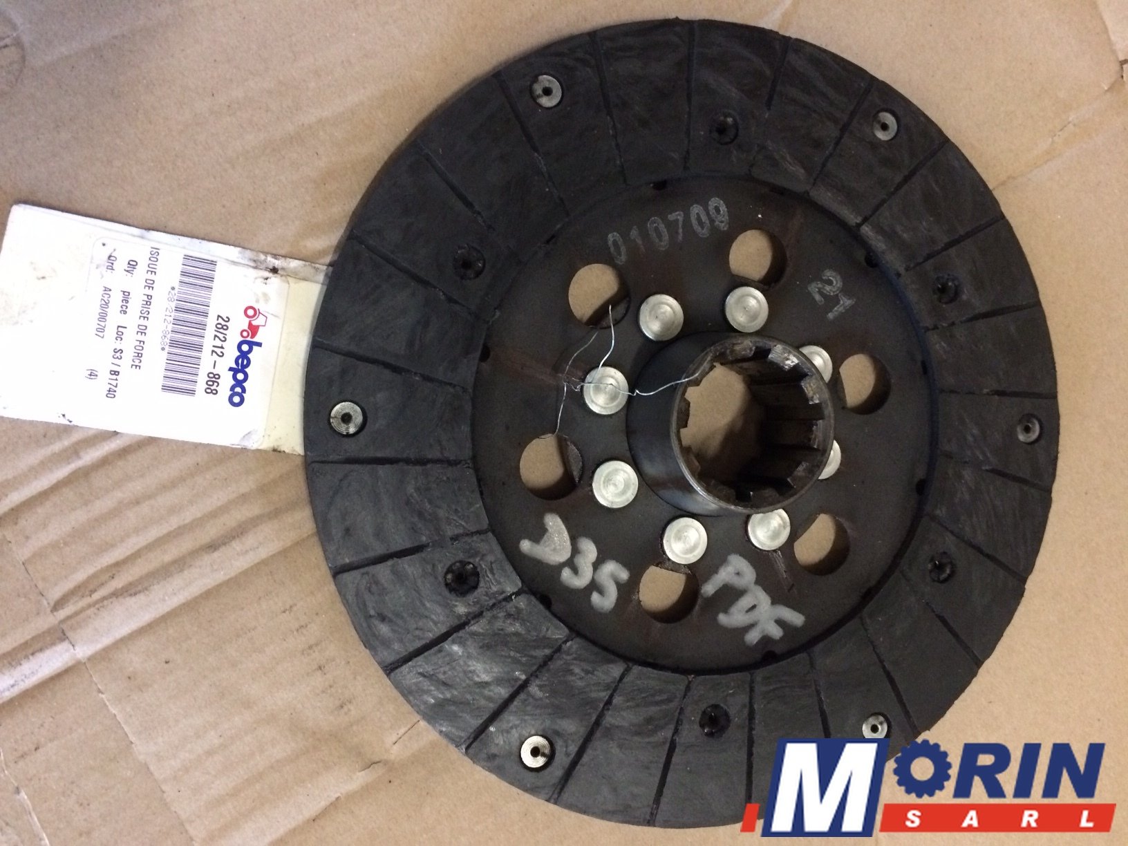 Vente DISQUE DE PRISE DE FORCE RENAULT 10Z 6005007566 Morin